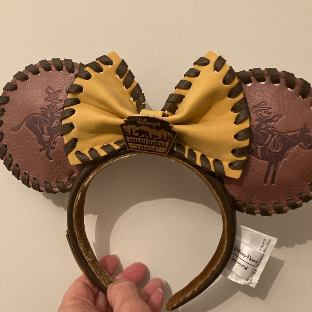 Disney Wilderness Lodge Brown and Yellow Minnie Ears